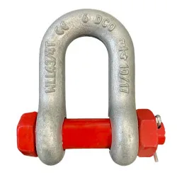 HR straight shackle with safety bolt HR straight shackle with safety bolt