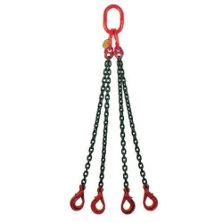 4‑Leg Chain Sling with Self-Locking Hooks 4‑Leg Chain Sling with Self-Locking Hooks