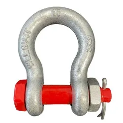 Bow shackle with safety bolt Bow shackle with safety bolt