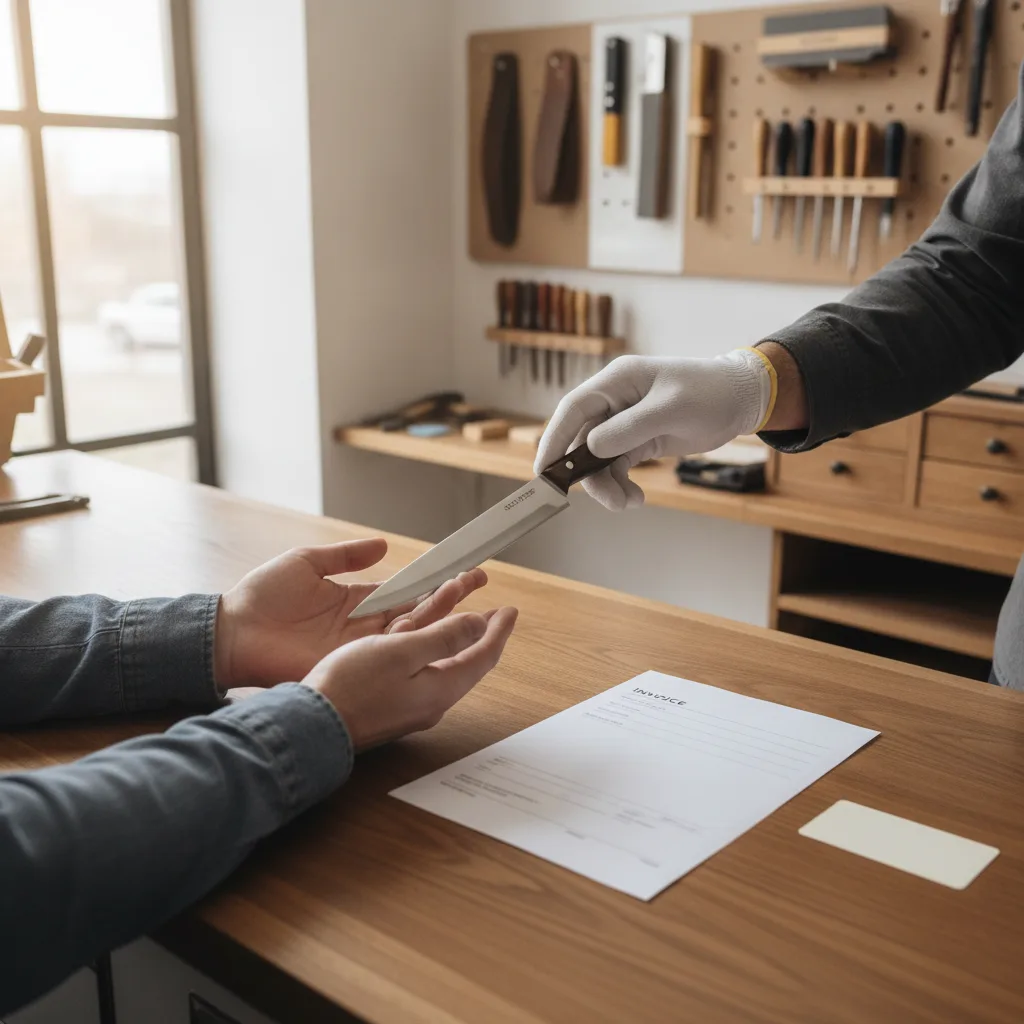 service après-vente couteau Paris